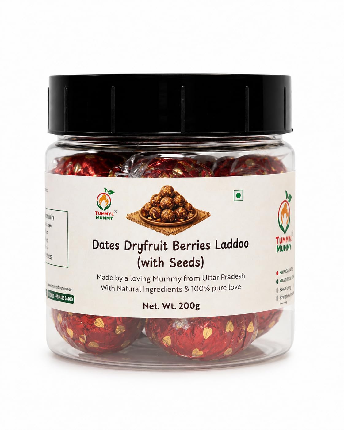 Dates Dryfruit Seeds Berries Laddoo